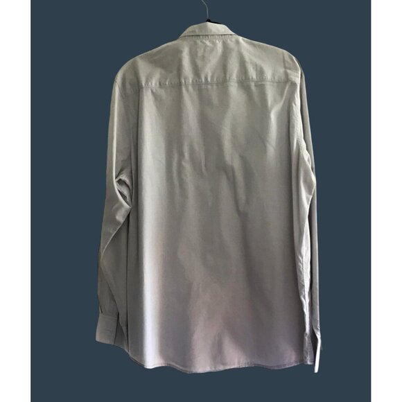 I.N.C.- MENS GRAY BUTTON-DOWN LONG SLEEVE 100% COTTON SHIRT SIZE X-LARGE - Picture 2 of 6